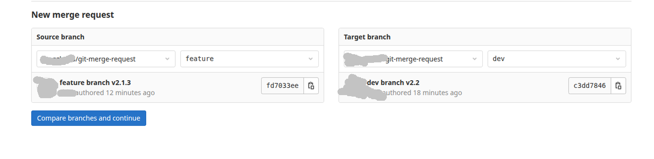 New merge request